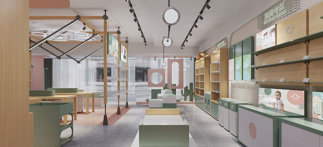 185平米开封母婴店装修设计效果图