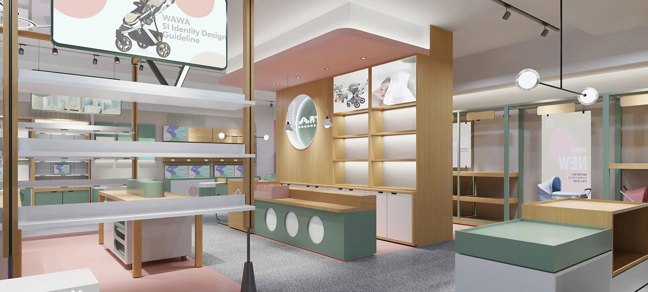 185平米开封母婴店装修设计效果图