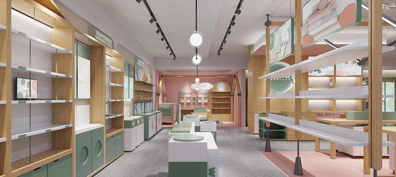185平米开封母婴店装修设计效果图