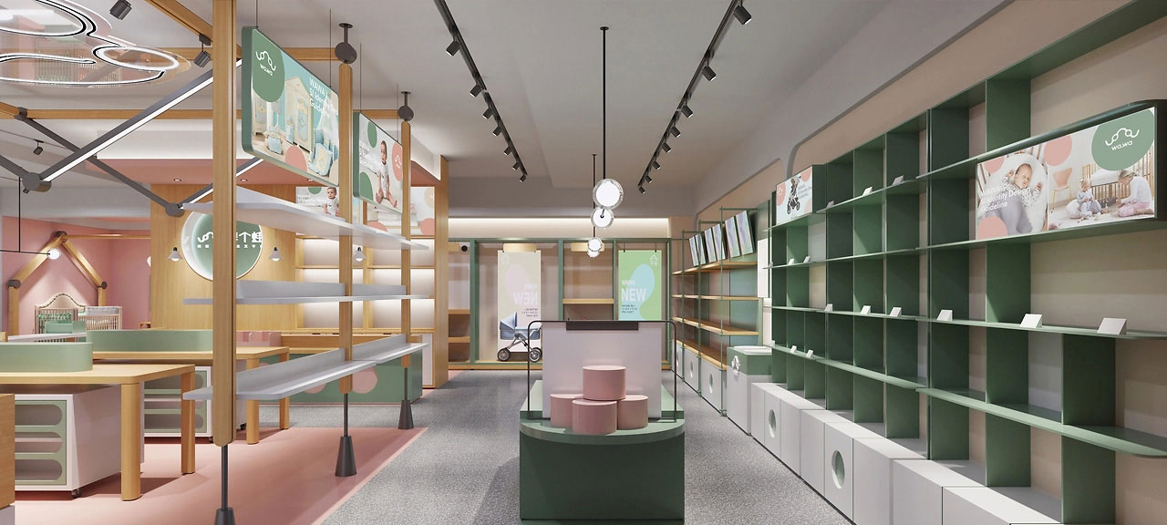 185平米开封母婴店装修设计效果图
