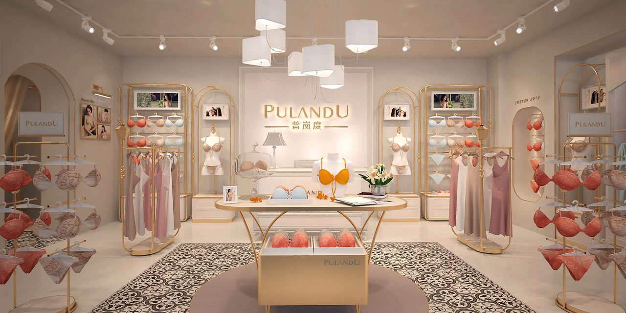 55平米开封内衣店装修设计效果图