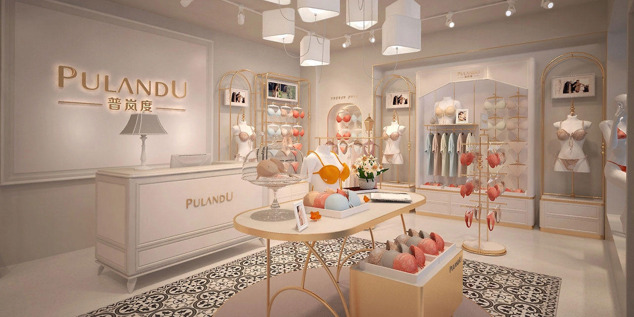 55平米开封内衣店装修设计效果图