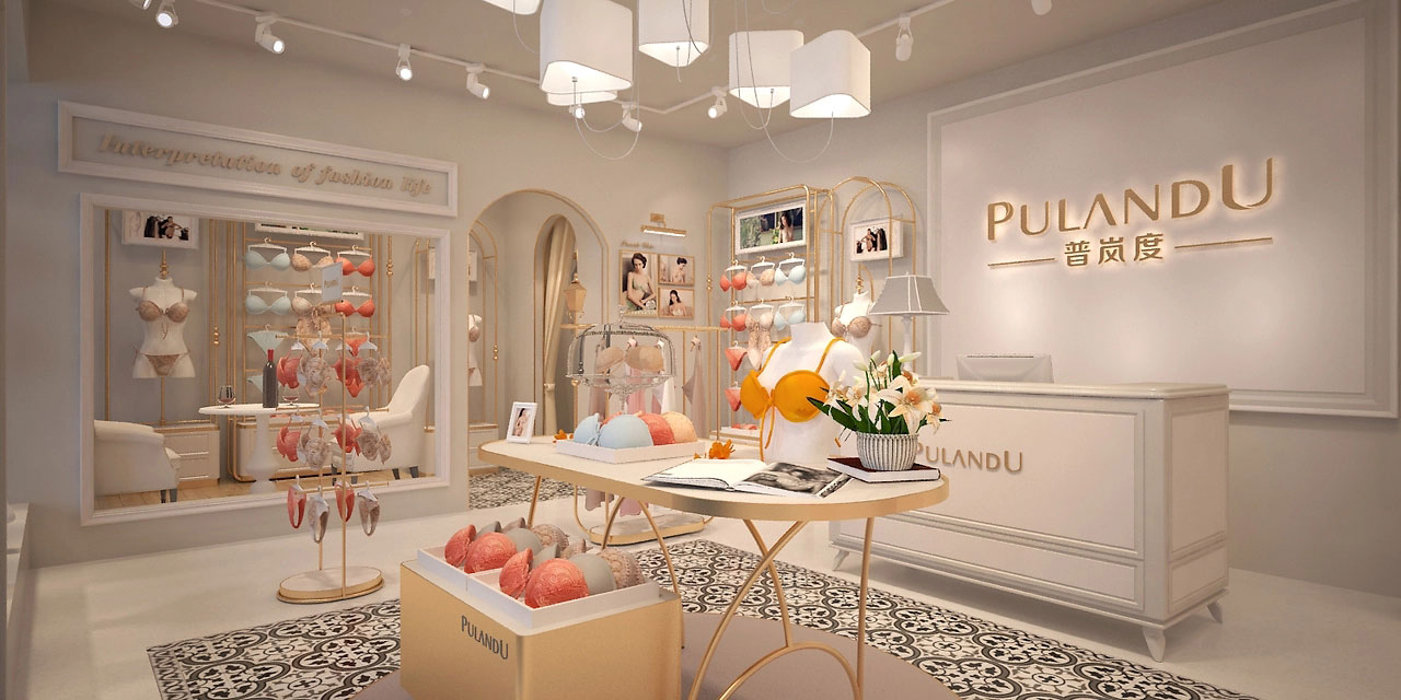 55平米开封内衣店装修设计效果图