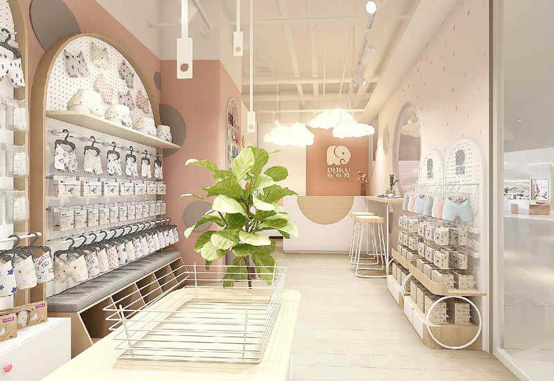 35平米开封母婴用品店装修设计效果图