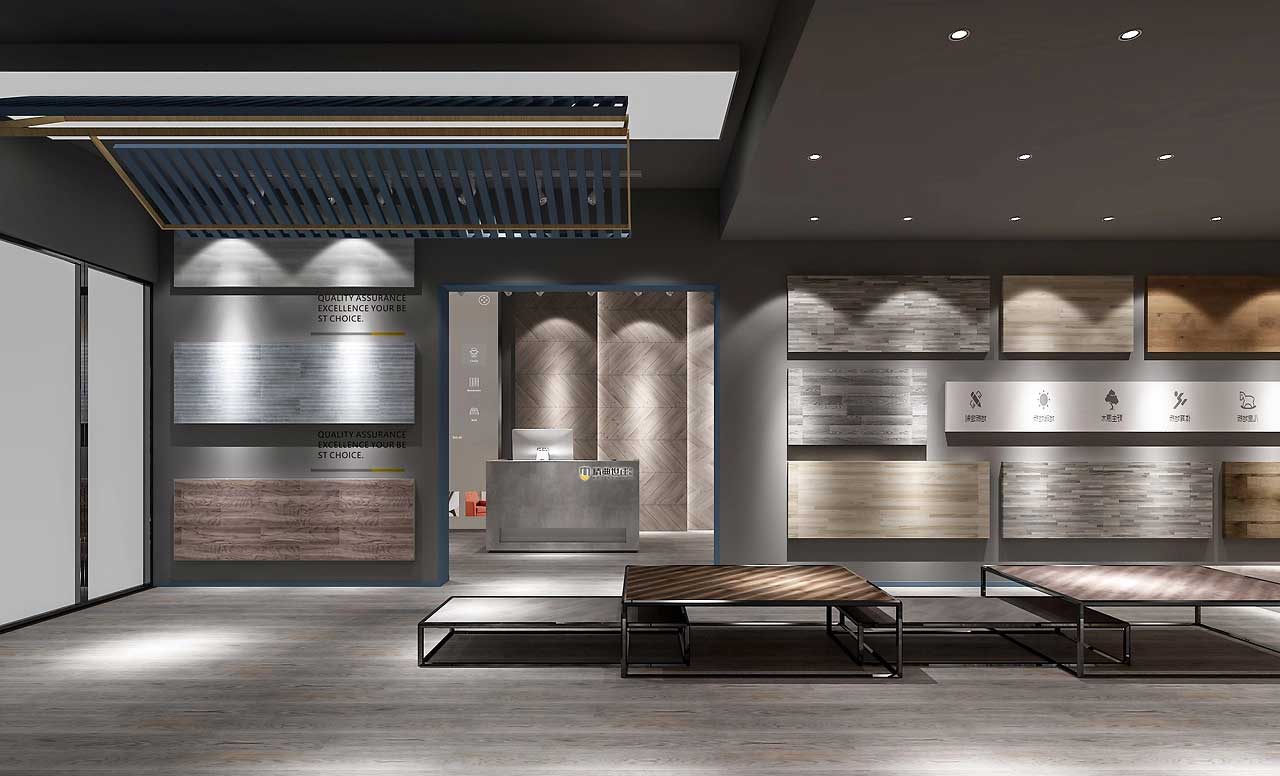 230平米开封地板专卖店装修设计效果图