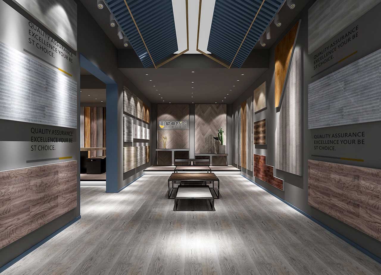 230平米开封地板专卖店装修设计效果图