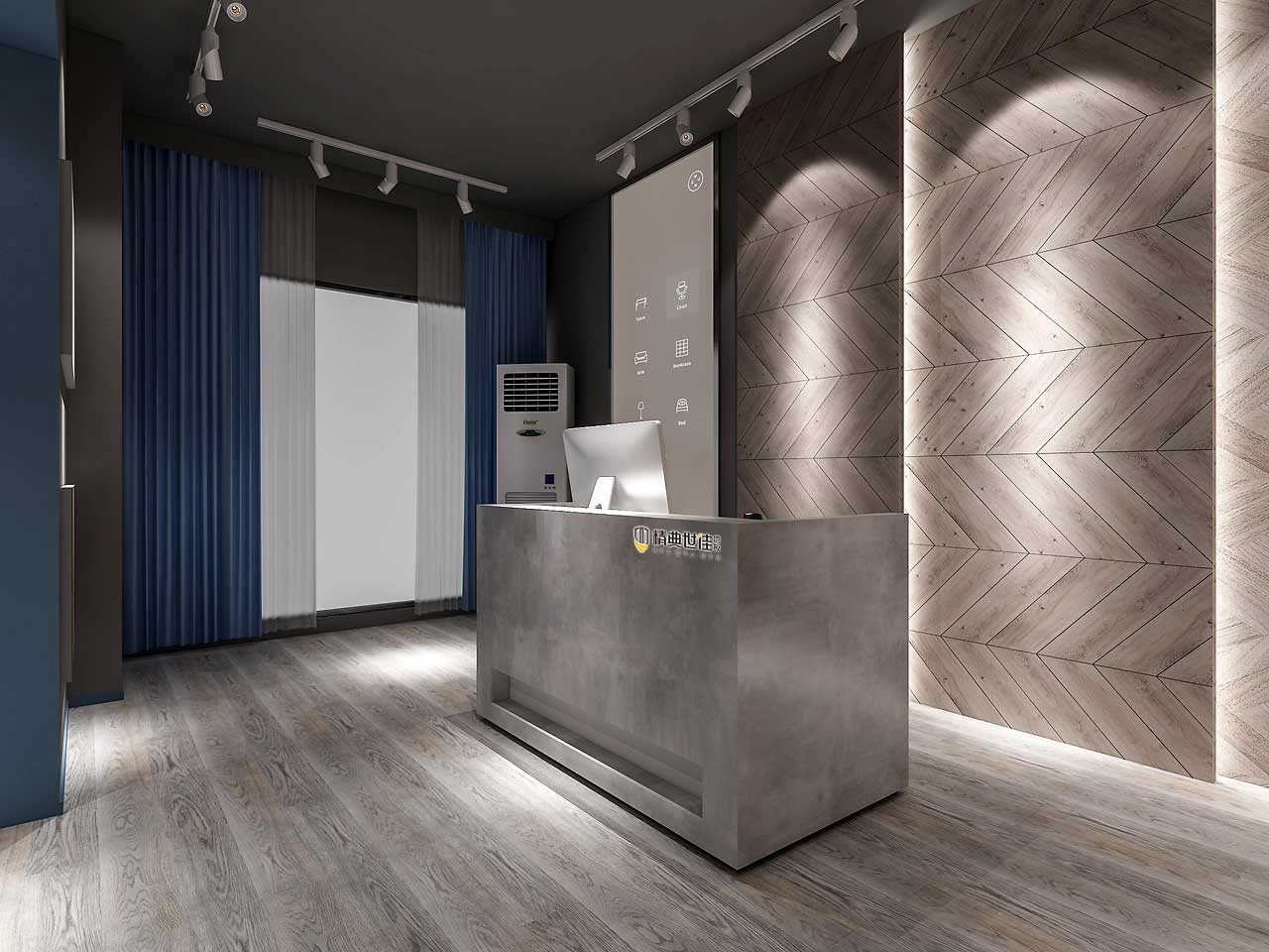 230平米开封地板专卖店装修设计效果图