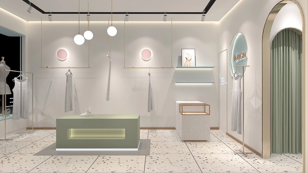 42平米开封女装专卖店装修设计效果图