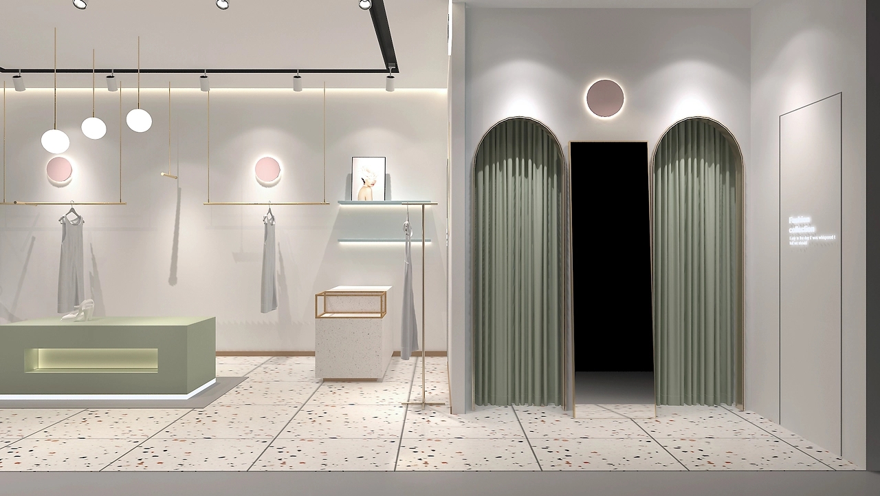 42平米开封女装专卖店装修设计效果图