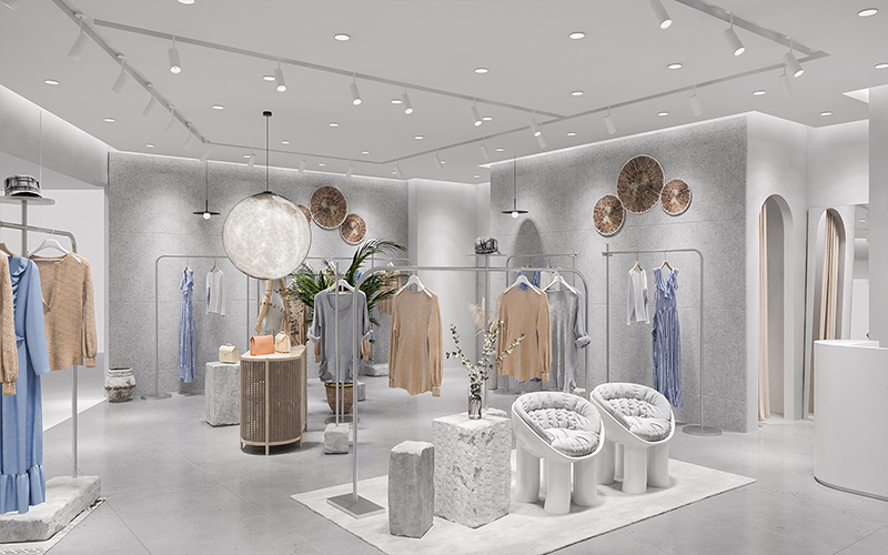 190平米开封商场服装店装修设计效果图