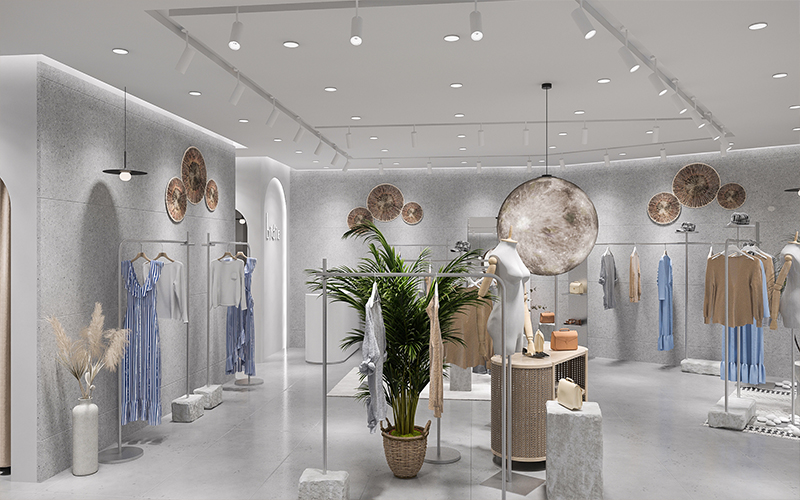 190平米开封商场服装店装修设计效果图