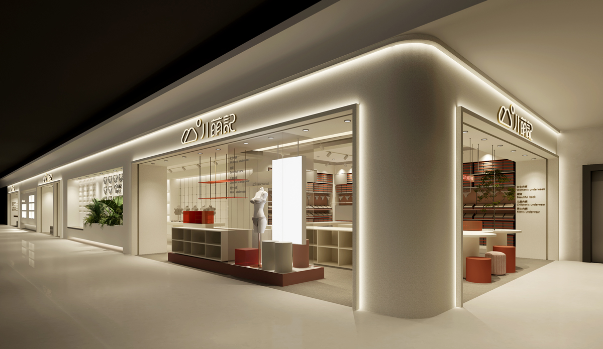 85平米开封女装店铺装修设计效果图