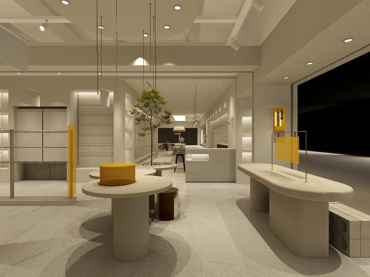 85平米开封女装店铺装修设计效果图