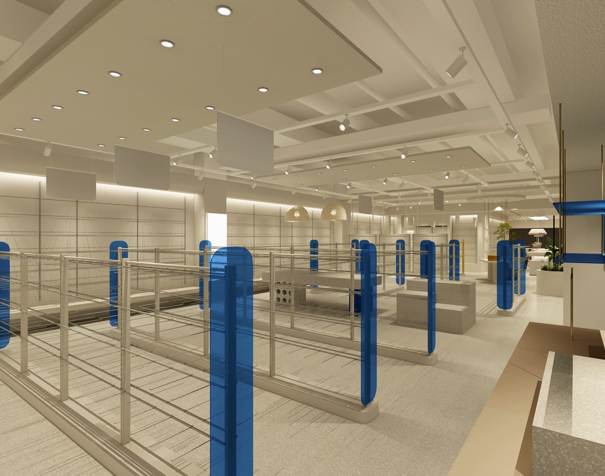 85平米开封女装店铺装修设计效果图