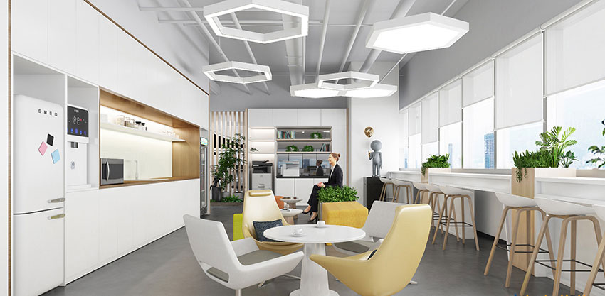 300平米开封企业办公室设计效果图