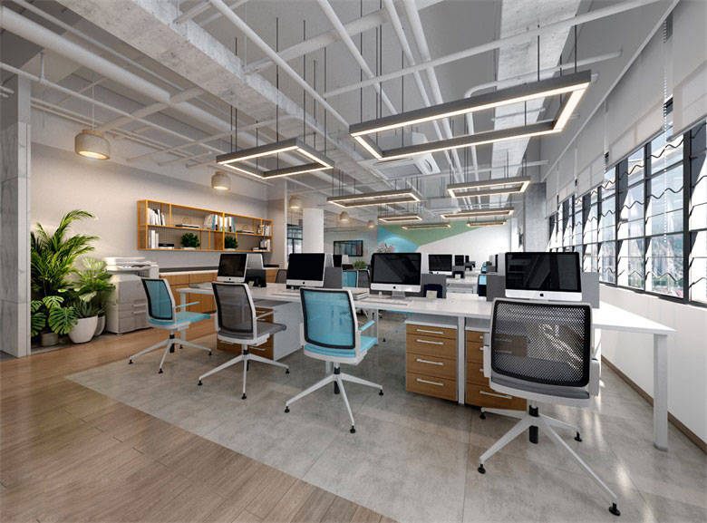 210平米开封办公室装修设计效果图