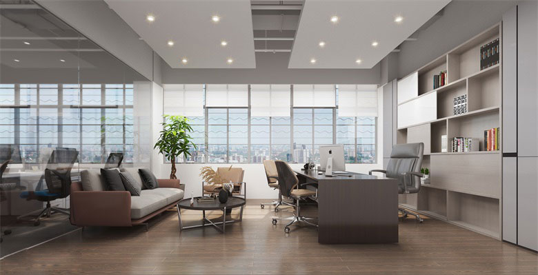 210平米开封办公室装修设计效果图